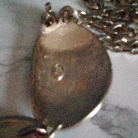 *Rare*  Vintage Trifari Pink/Peach and Black Enamel Silver Tone Neckace - Picture 3 of 9